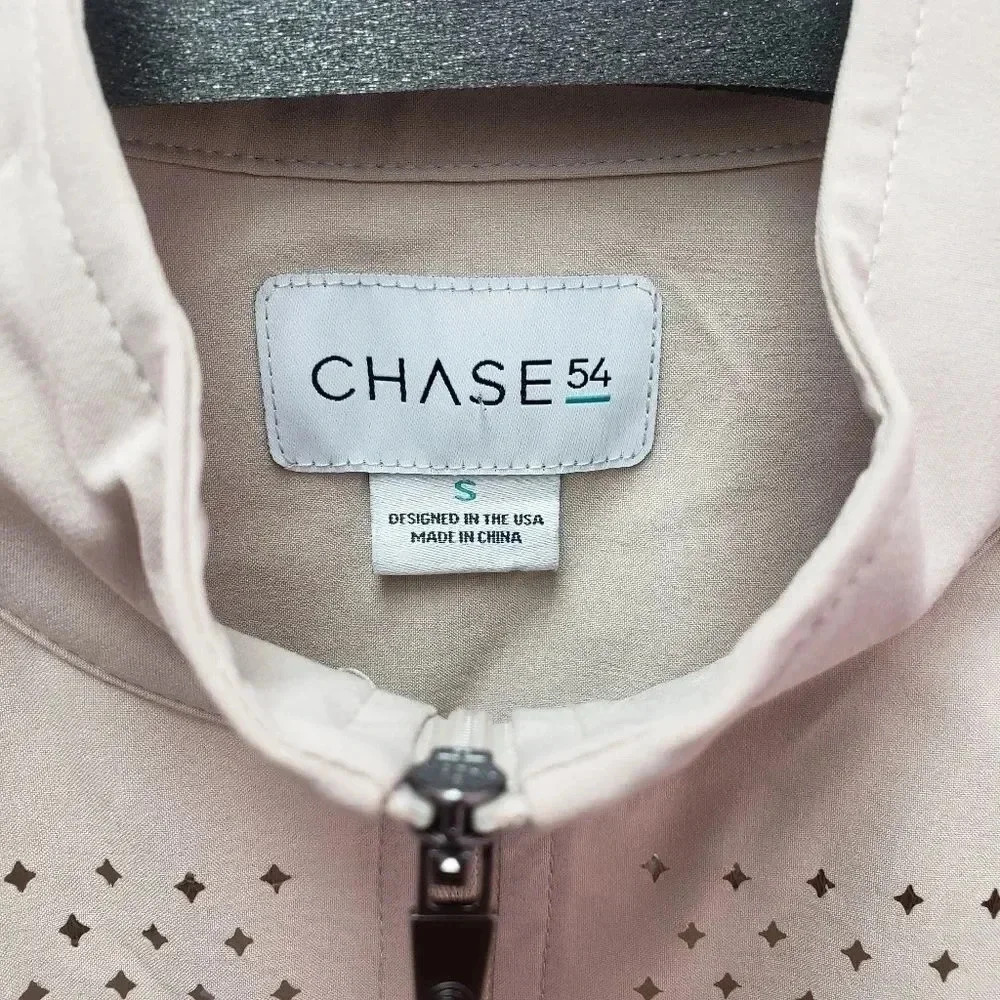 Chase 54 Lightweight Tan Golf Jacket Size Small - Picture 3 of 6